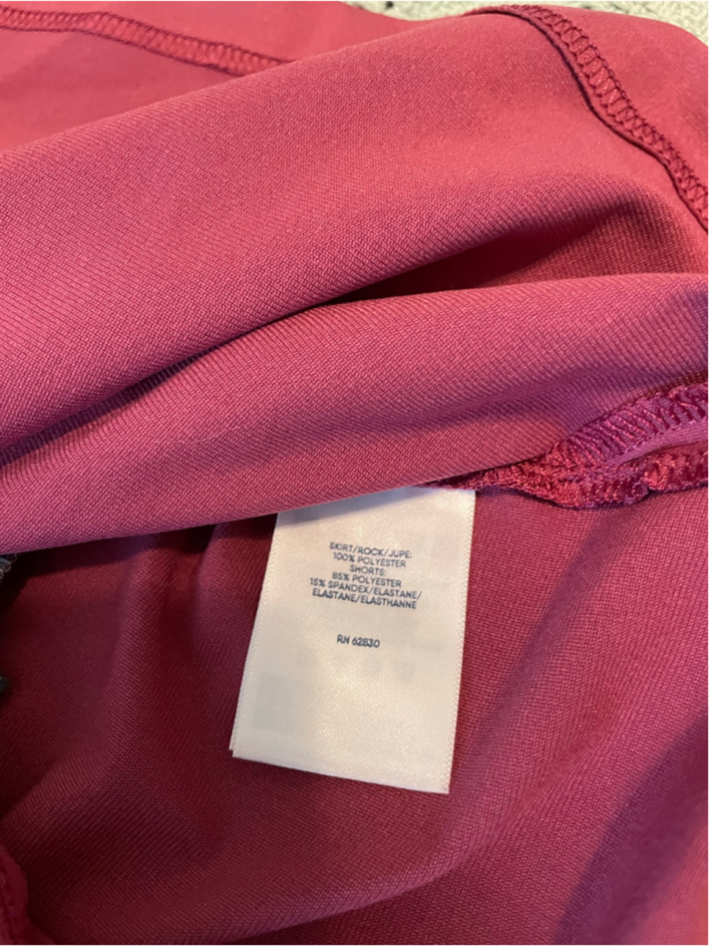 Women's Lands' End dark pink Skort Size XS athleticwear - Picture 7 of 7